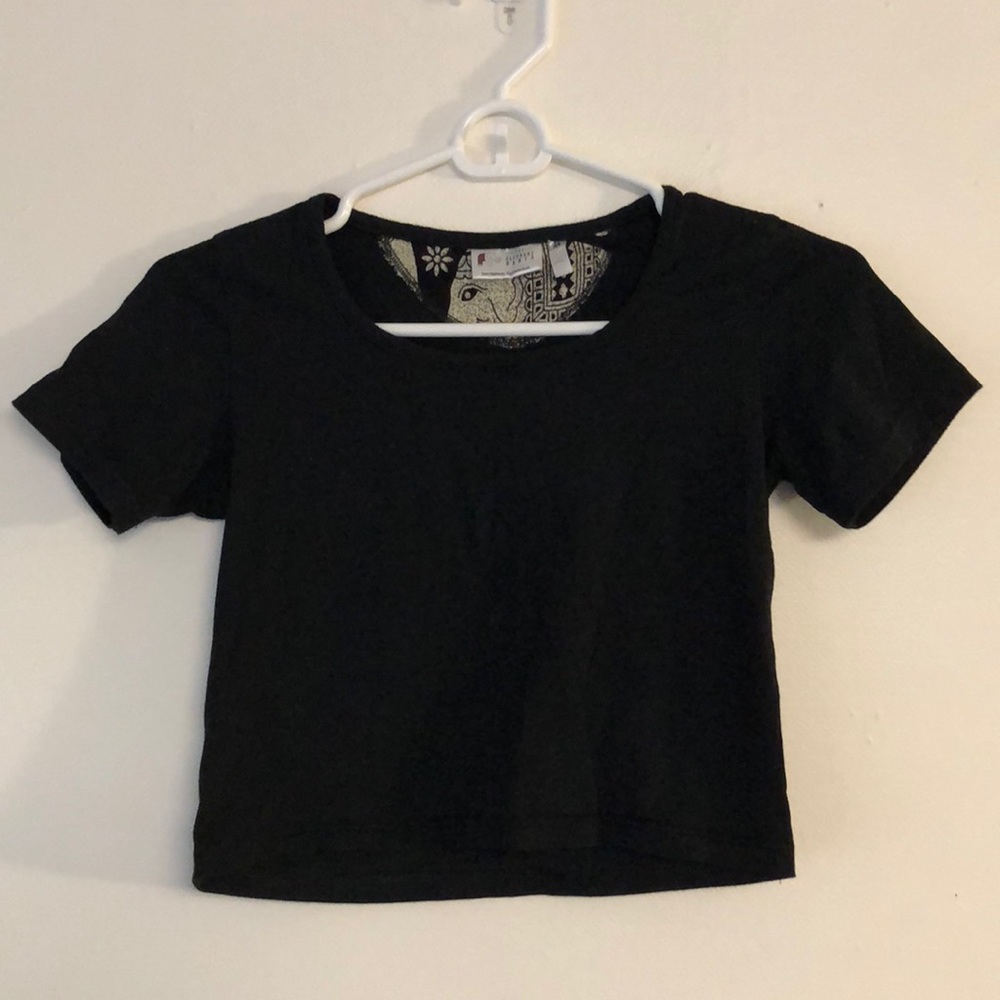Elephant Pants Black Crop Top